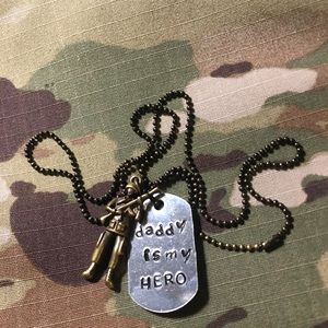 Military child necklace